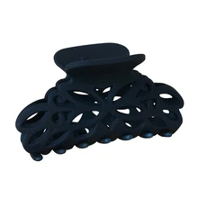 Цвет случайный волос платье для женщин скраб черные пластиковые волосы крабы для волос выдалбливают резьба Краб для укладки большого размера зажимы для волос