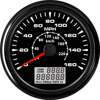 

MPH GPS Speedometer Velometer 160MPH 220KM/H Trip Counter Odometer for Car Racing Motorcycle 3 3/8 12V 24V 8 Colors Backlight