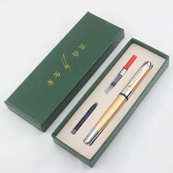 

High Quality Noble Full Metal Luxury Fountain Pen Jinhao 0.5mm Nib Stationery Office School Ink Pen Stationery