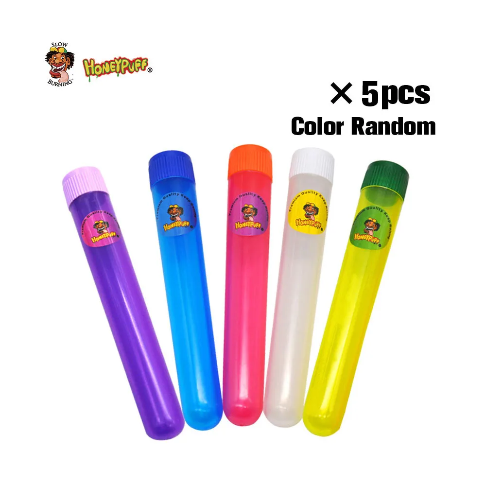 

5pcs Plastic King Size Tube Doob 135 MM Vial Waterproof Airtight Smell Proof Odor Cigarette Solid Storage Sealing Container