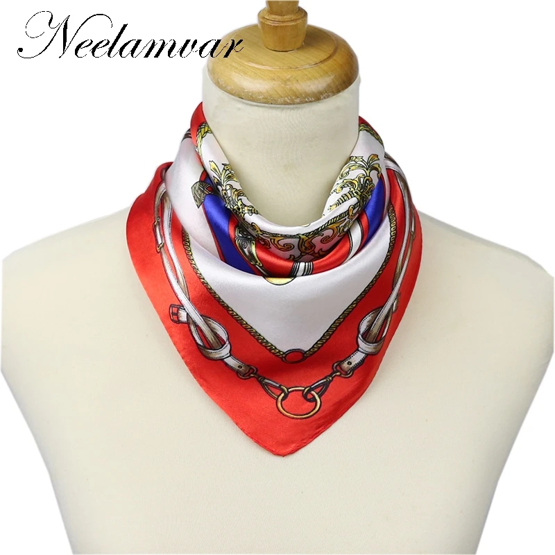 High Quality Silk scarves Small Facecloth Women Square Silk Scarf
