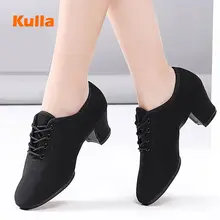 Женская обувь для латинских танцев Обувь для танцев на квадратном каблуке 3 см/5 см для девочек, Танго/сальсы, обувь для занятий танцами размеры 34-41, мягкая подошва