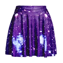 Г. пикантные Для женщин Элегантный Синий Galaxy Юбки для женщин цифровой печати дамы тонкий сексуальный юбка плюс Размеры