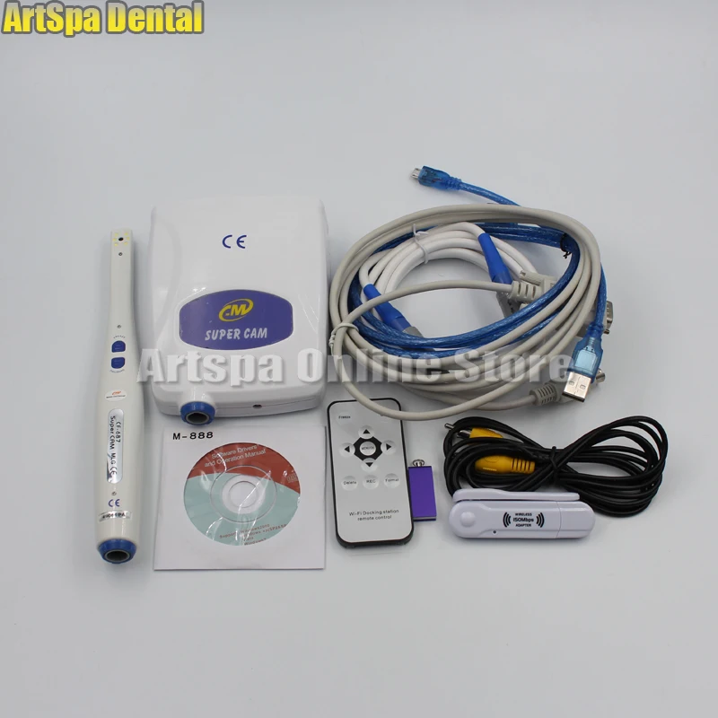  Super Cam Intraoral Camera M-888+CF-687 Corded 1/4 SONY CCD USB/Video/VGA