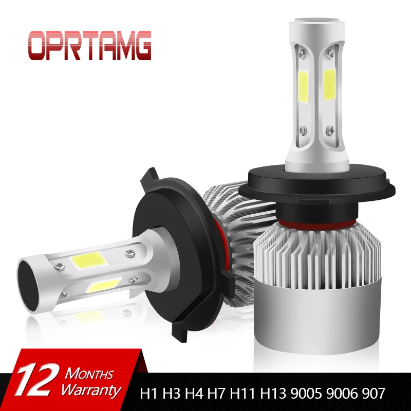 

Car led H4 LED Bulb H7 H1 H3 H8 H9 H11 H13 9005 HB3 9006 HB4 880 881 H27 9004 9007 Auto Headlamp 8000LM COB Car Light LED Lamp