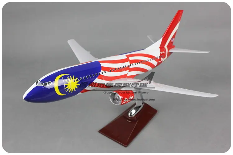 45 см смолы Air Asia Airways модель самолета Малайзия Флаг B737 300 авиационные модели Boeing 737