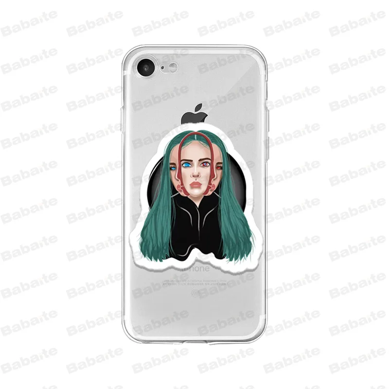 Babaite Billie eilish rainbow blohsh глаза океана Мягкий ТПУ силиконовый чехол для телефона iPhone X 5 5S SE 6 6splus 7 8 Plus XS MAX XR - Цвет: A18