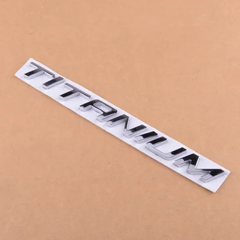 

DWCX Universal Car Trunk Chrome Badge Decal Emblem Letters Sticker TITANIUM Fit for Ford Mondeo Kuga