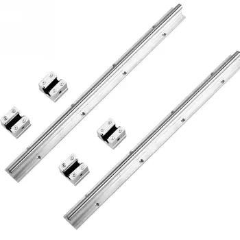 

2pcs SBR10-400mm Linear Motion Guide Rod Shaft+4pcs SBR10UU Sliding Blocks Linear guide rail