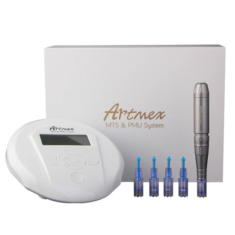 

Hot sale 2019 Artmex V6 Digital Eyebrow Tattoo Half a Permanent Machine MTS Pmu Micro-needle Therapy Wrinkle beauty instrument