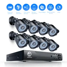 JOOAN 8CH 1080N CCTV DVR 8 x 720P (1280TVL) Outdoor Security Camera 8CH Security Camera System