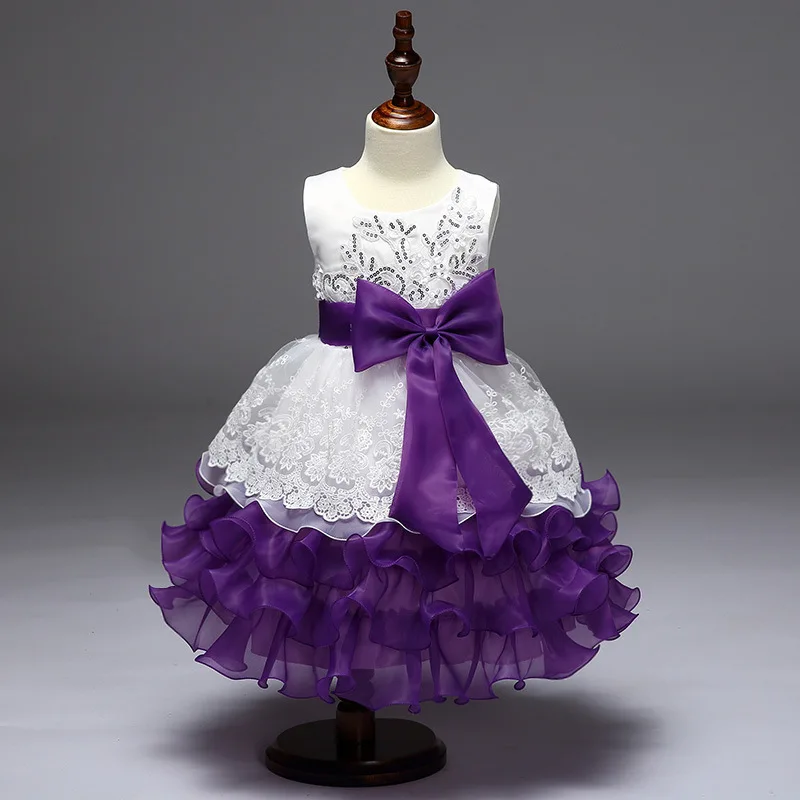 

New Style Tank Sleeveless Ballgown Lace Flower Girl Dress 2018 Party Communion Dress