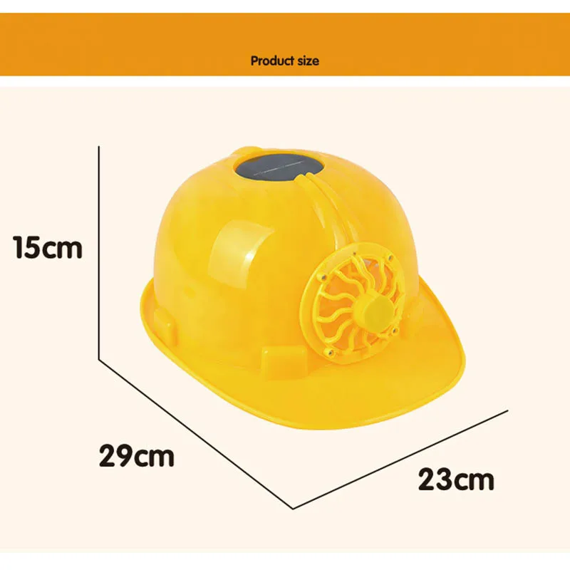 Солнечный вентилятор безопасности шлем Открытый Рабочая безопасность Жесткий Шляпа строительство рабочего места ABS Материал Защитная крышка