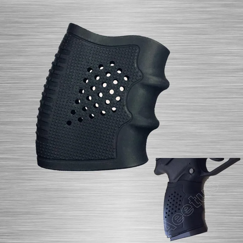 Tactical Grip Sleeve Grip Glove Slip on Grip Glove Rubber Cover Black