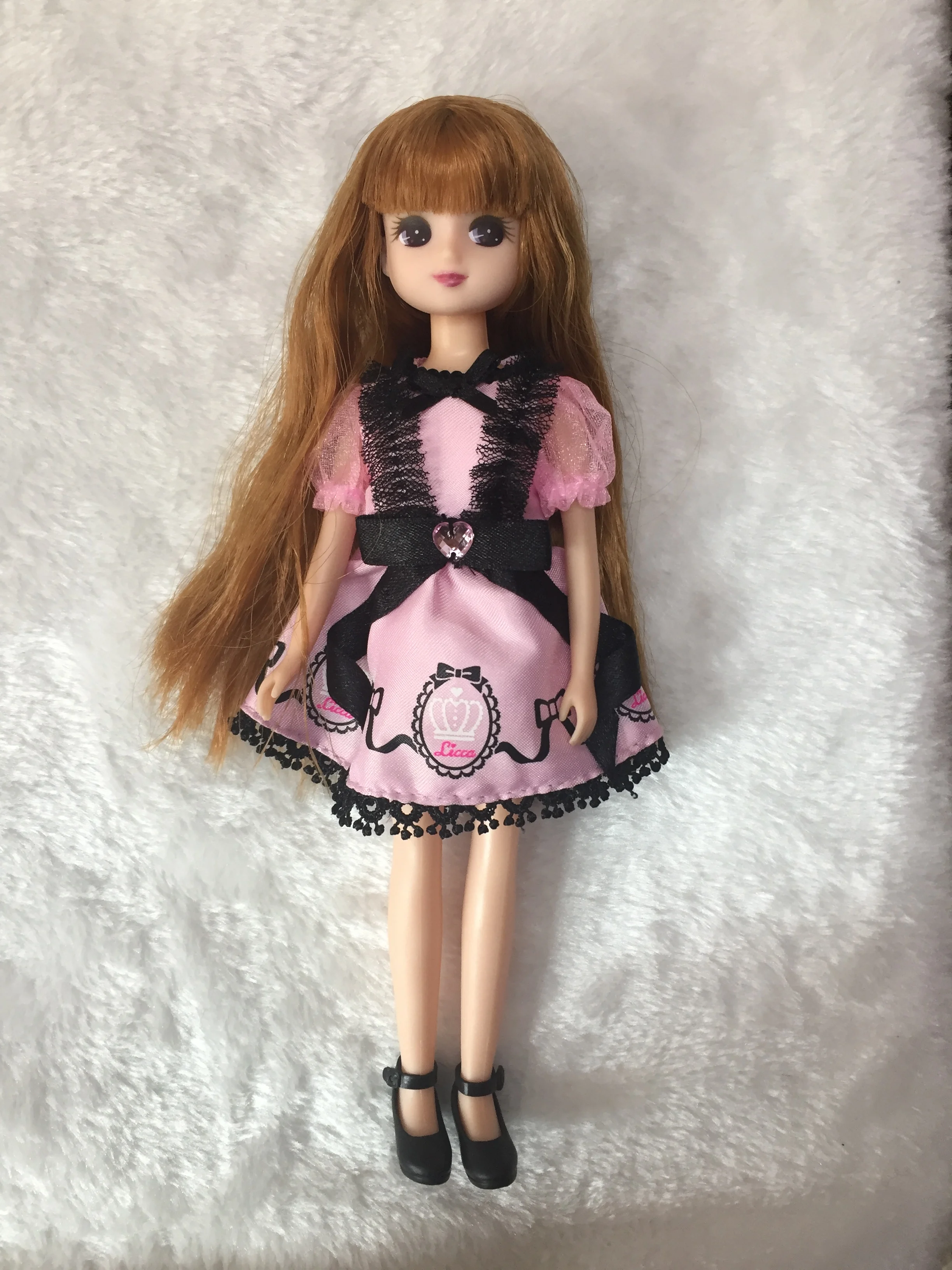 Новое поступление пластиковая кукла licca 1/6(голова+ тело+ платье+ обувь - Цвет: 02