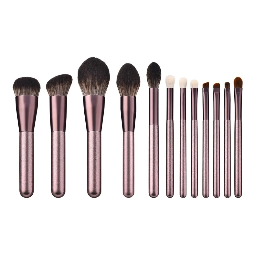 

1 pcs rose gold makeup brushes high end wood handle brushes for makeup pinceaux maquillage micro crystal silk makeup brushes