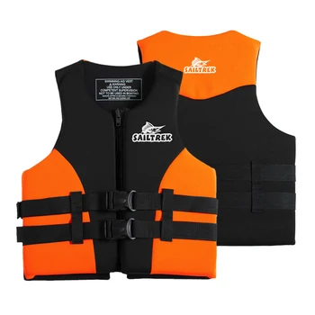 

#S-XXL Neoprene Fishing Vest Jacket For Surfing Swimming Floating Foam Inside Safety Waistcoat Breathable Pro Life Vests Jackets
