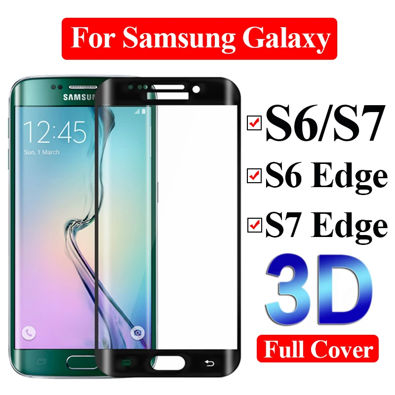 

Tempered glass on the for samsung galaxy s7 screen protector samsyng s6 edge screenprotector s 7 6 armor film 6s 7s sheet tremp