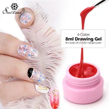 Saviland проволока для рисования ногтей гель лак 2 шт. Набор для рисования ручка для рисования шелк паук Креативный Гель-лак для нейл-арта инструменты для дизайна ногтей
