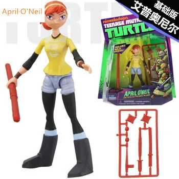 

AprilONeil handmade teenage Turtles actions figures Legal copy cartoon anime toys for children Mikey Raph Leo Don collectible