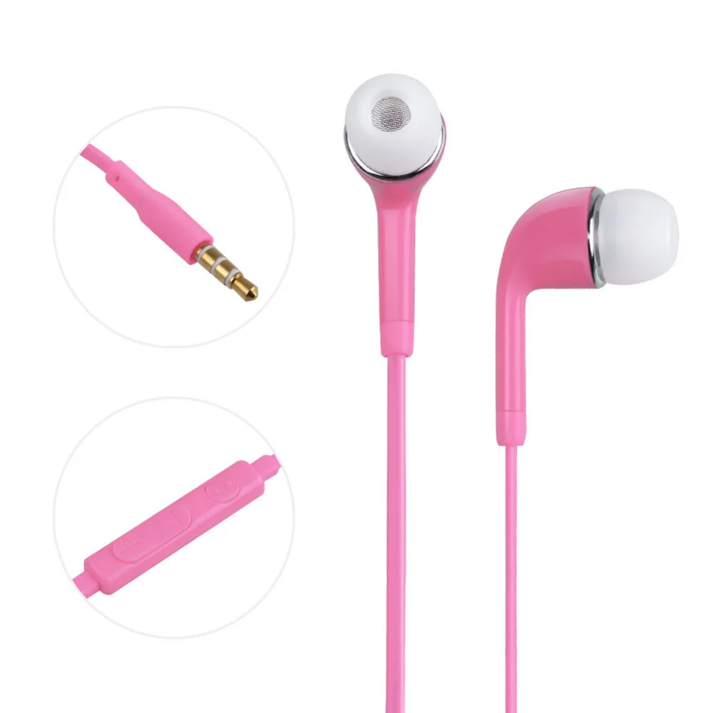 

Candy Color 3.5mm In-Ear Wired Earphone Hand free Headphones Headset Earbuds With Mic For SAMSUNG GALAXY S3 for Xiaomi for HTC