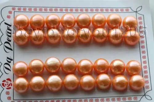 

Free shipping@16pairs wholesale Genuine Natural 12mm yellow Pearl earrings loose pearls #f180