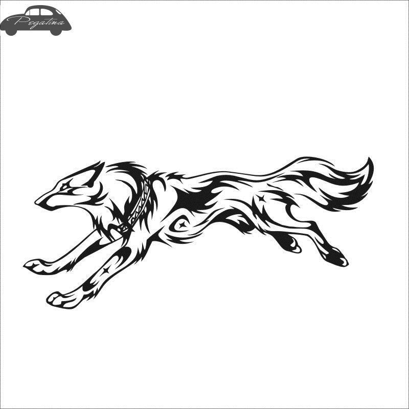 Wolf Decal Posters Wall Decals Pegatina Quadro Parede Decor Mural Wild Animal Sticker 719