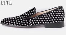 LTTL Neue 2016 Mode Druck Männer Müßiggänger Schuhe Hochwertigen Partei Schuhe Slip on Schuhe Für Herren Driving Mokassins Freizeitschuhe