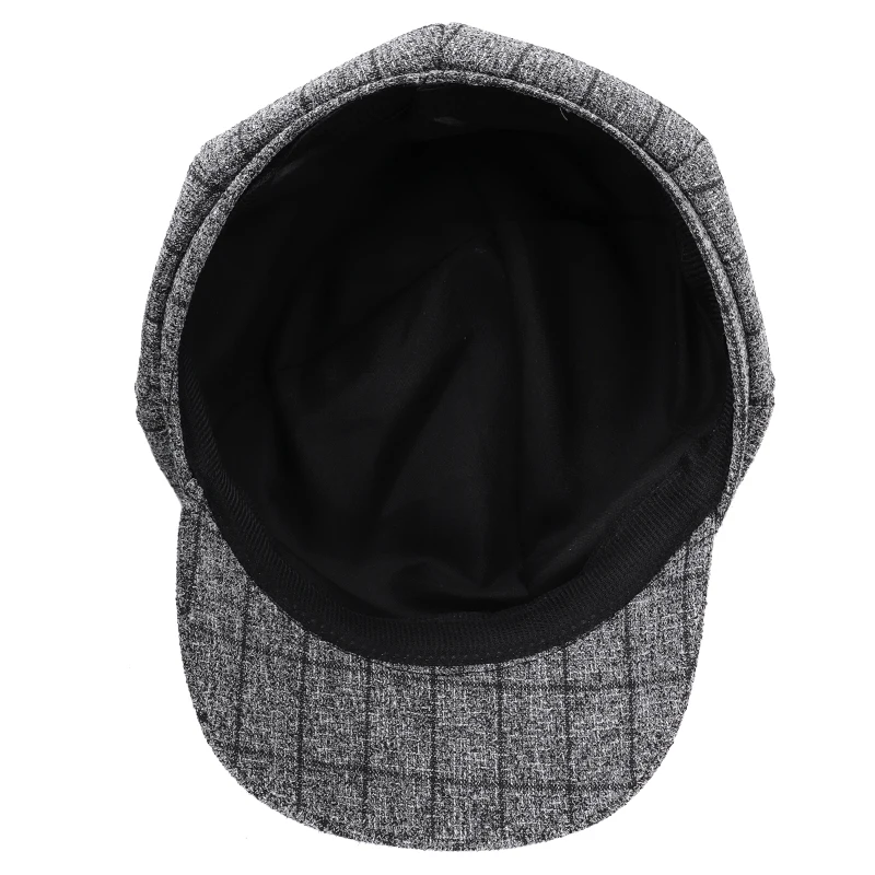 Новая мода высокого качества клетчатая полосатая восьмиугольная кепка Женская газетная шляпа весна осень решетки художника шляпа художника Винтаж