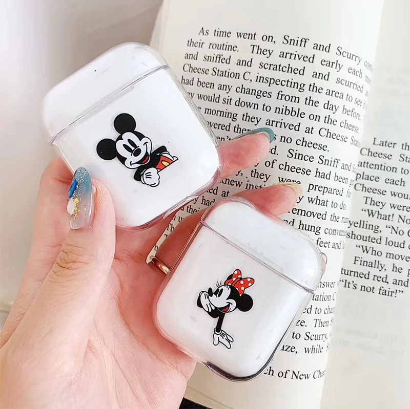 

Cartoon Mickey Elmo Case for Airpods Accessories for I10 TWS Bluetooth Earphone Protective Cover Bag