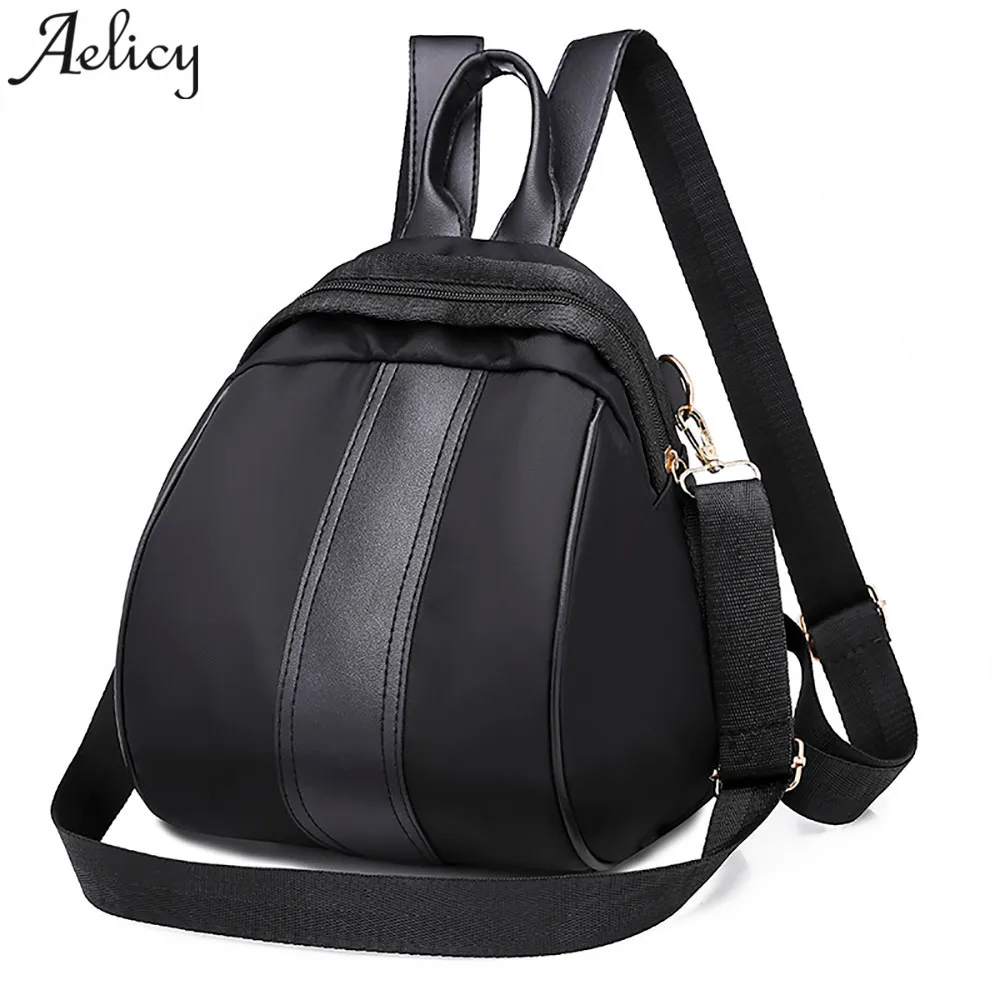 

Aelicy New Leather Backpack Women Black Vintage Large Bag For Female Teenage Girls School Bag Solid Backpacks mochila escolar