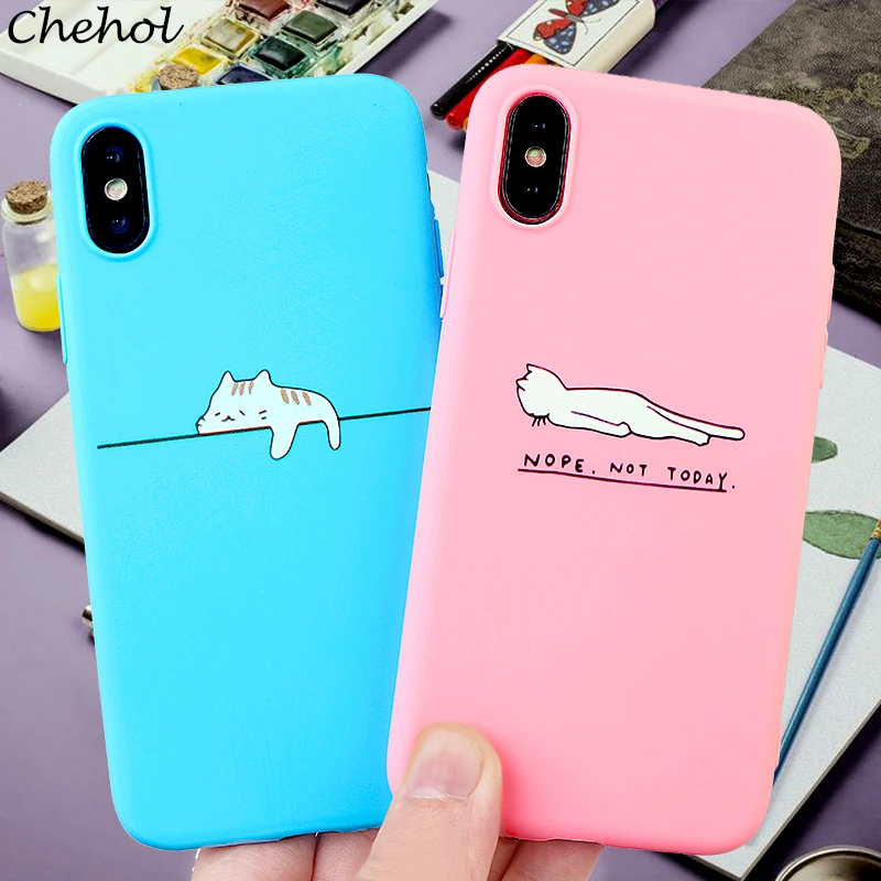 Чехлы для мобильных телефонов с забавными животными iPhone 6 S 7 8 Plus X XS MAX XR чехол