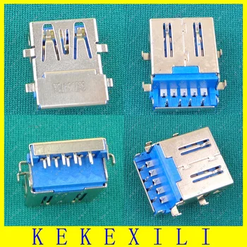 

10pcs/lot 9Pin USB 3.0 Female Port Plug Jack Connectors For Asus UX21 UX21A UX21E UX31 UX31A UX31E UX32 UX32A UX32E UX32VD BX32