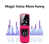 Mini J9 Flip cell Phone 0.66" Smallest Mobile Phone Wireless Bluetooth Dialer FM Magic Voice  russian language 4