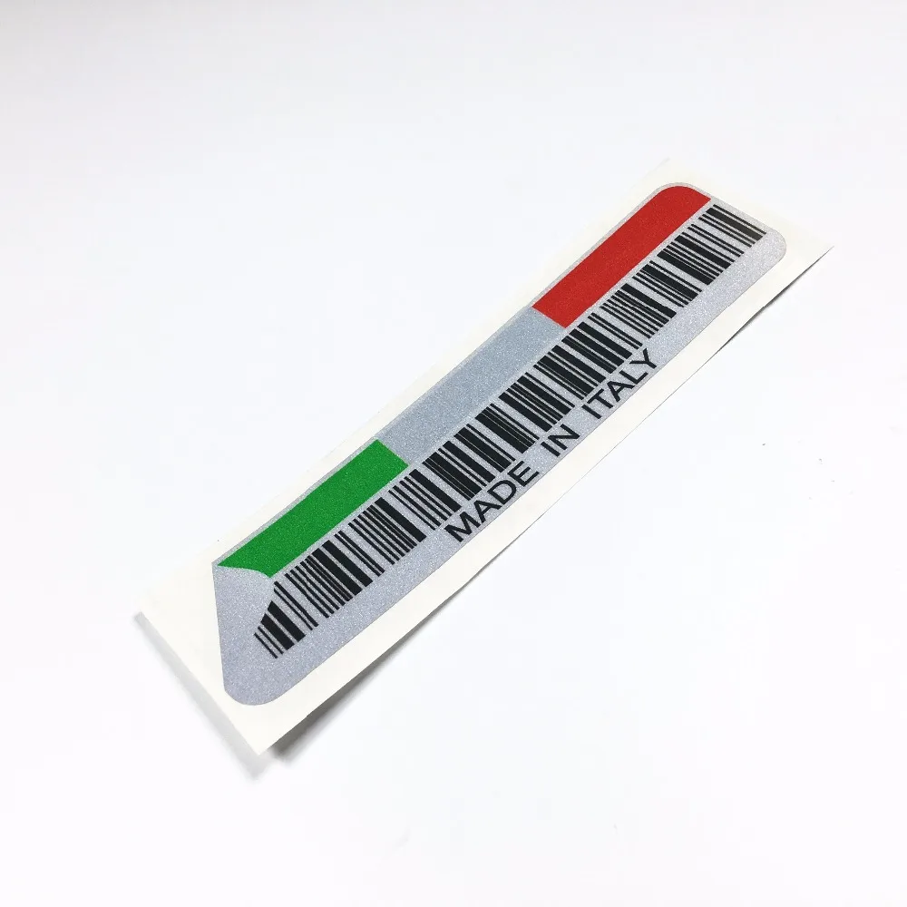 15x35 Cm DIBUAT DI ITALIA Barcode Stiker Mobil Lucu Helm Sepeda 15x35 Cm DIBUAT DI ITALIA Barcode Stiker Mobil Lucu Helm Sepeda
