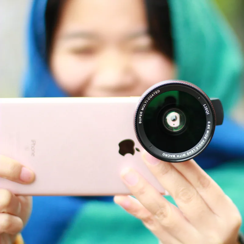 Ulanzi 2 в 1 сотовый телефон Объективы для фотоаппаратов комплект 58 мм 0.67X Широкий
