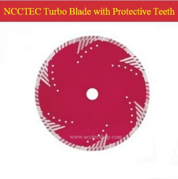 Cheap 9'' NCCTEC Diamond Turbo Saw Blade With Protective Teeth ( 5 Pcs Per Package) | 230mm DRY Granite Marble Cutting Blade
