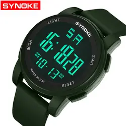 SYNOKE водостойкие спортивные часы для детей и студентов на открытом воздухе электронные часы ночник многофункциональные часы synoke