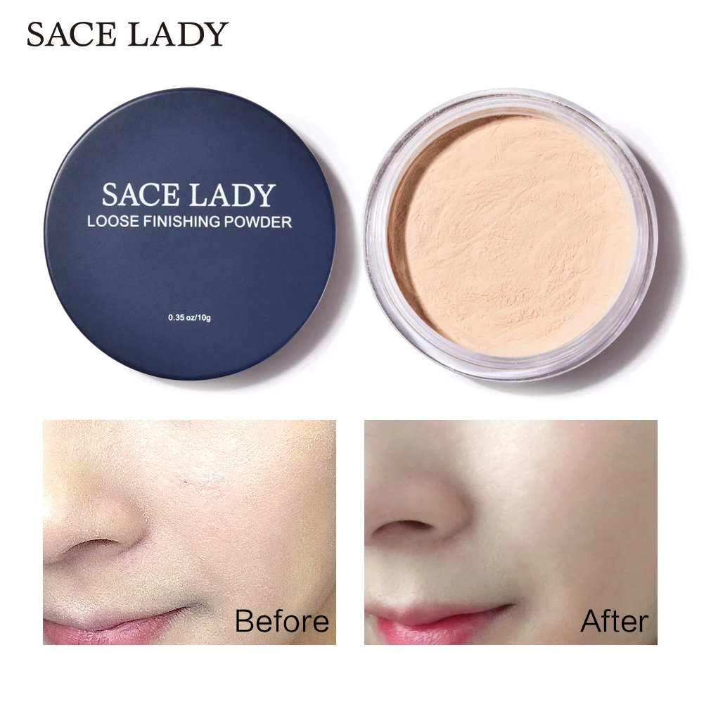 SACE LADY профессиональная долговечная пудра прозрачная для макияжа