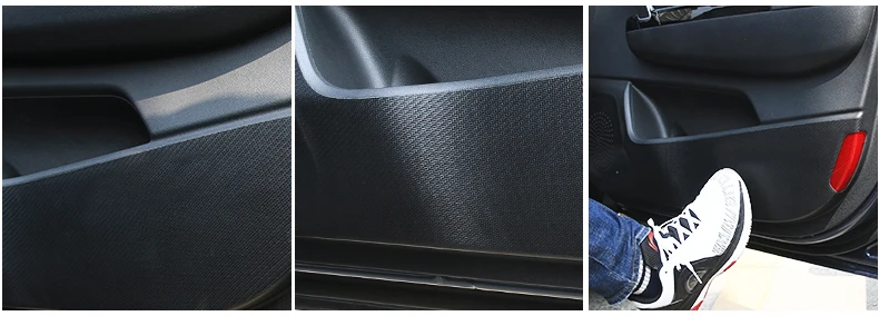 Lsrtw2017 кожа волокна внутренняя дверь автомобиля Co-pilot хранения анти-удар коврик для Kia Kx5 Sportage Forte Rio