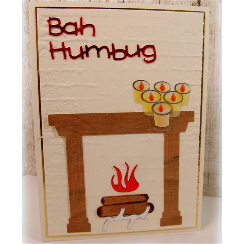 

Naifumodo Words Bah Humbug Metal Cutting Dies for Card Making Scrapbooking Album Embossing Stencil Craft New 2019 for Dies