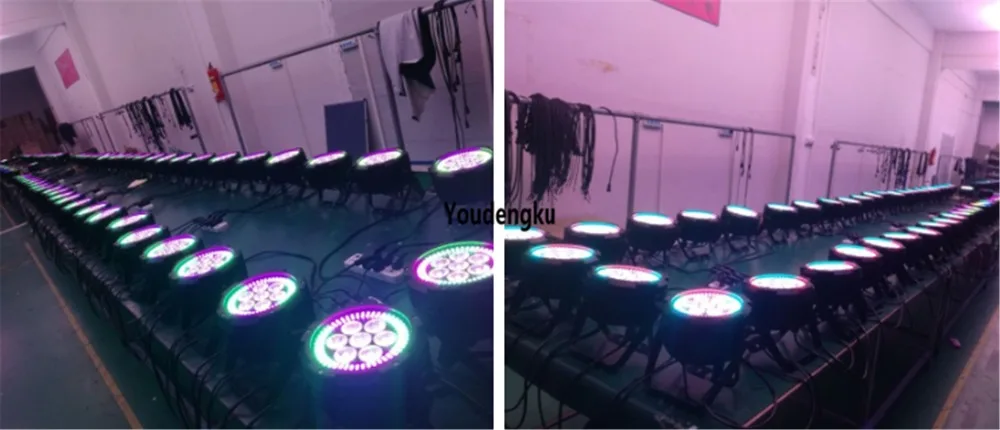 10 шт. новейший led par сценический свет PowerCon in and out 7x12 Вт 6в1 с 144x0 2 RGB dmx светильник для