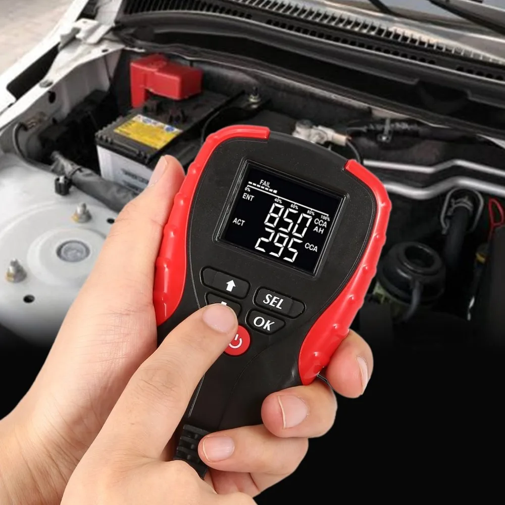 

Car Vehicle Cell Test Diagnostic Tool Automotive Load Battery Tester Digital Analyzer Capacity Voltage Voltmeter Auto System