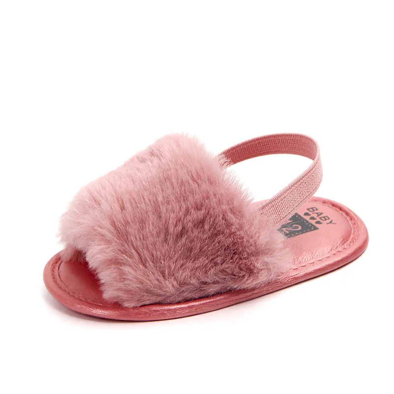 Cute Infant Toddler Girl Summer Sandals Fur ~ New Lovely flats | Jeweled sandals, Cute shoes, Sandals
