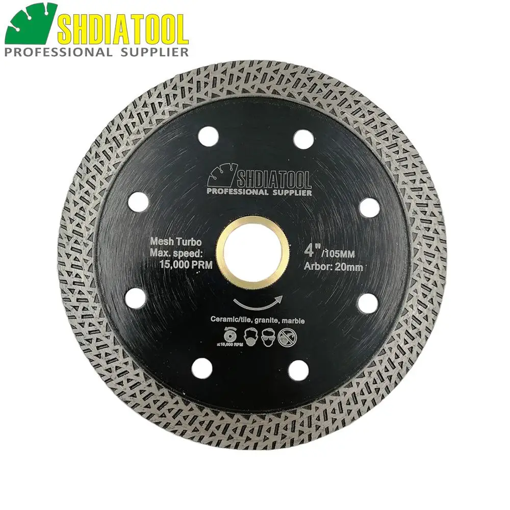 SHDIATOOL 105/115/125mm Hot pressed Sintered Diamond Blade Cutting Disc