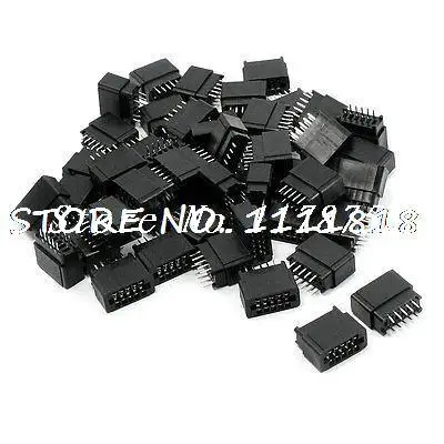 

50 Pcs 2.54mm Pitch IDC Type Card Edge Plug Pins Connector 8 Pins