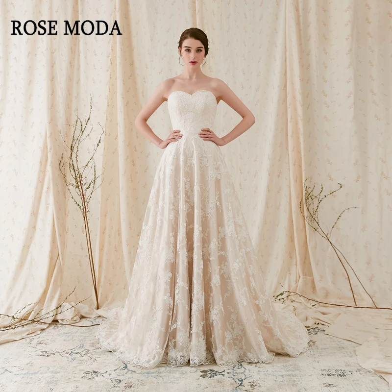 ivory strapless dress