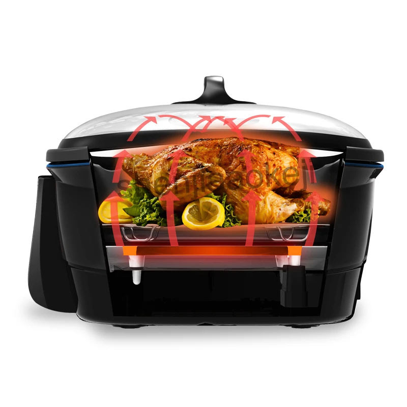 Aluminum alloy liner Multifunction Electric frying pan health pot brush pot frying pan household hot Multifunctional cooker
