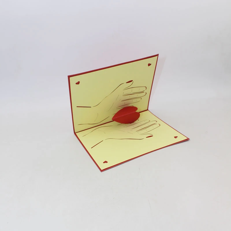  3D Laser Cut Handmade Teachers' Day Show Love Heart Paper Invitation Greeting Cards Valentine's Day - 33020047957