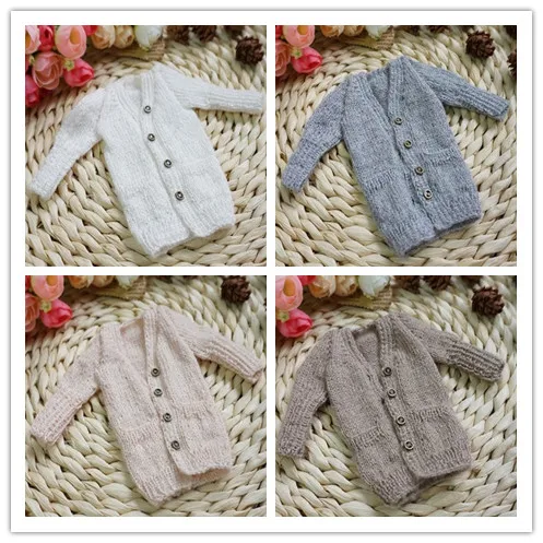 

New Arrival Handmade Doll Long Cardigan Sweater Blyth Cardigan Sweater Coat Doll Clothes (Fit blyth,azone,pullip,Licca,1/6doll)